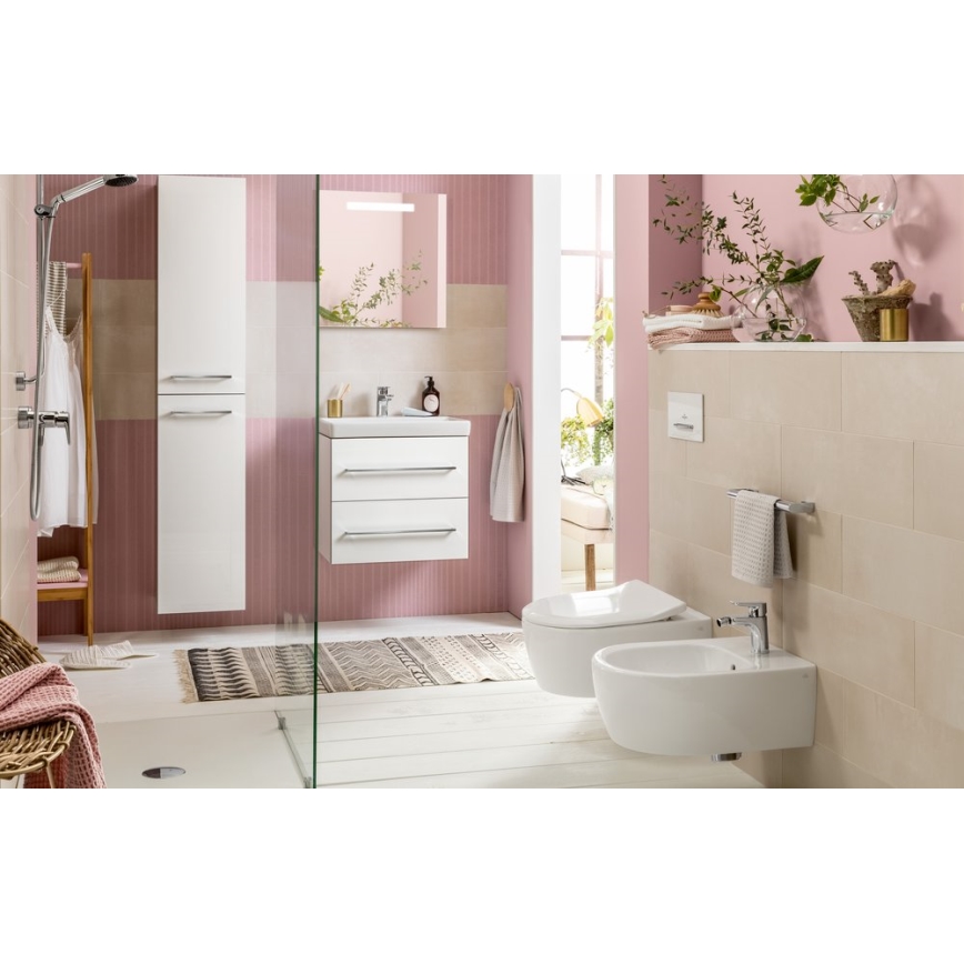 Villeroy & Boch 54050001 - Seinään asennettava AVENTO-bidee, keramiikka/valkoinen