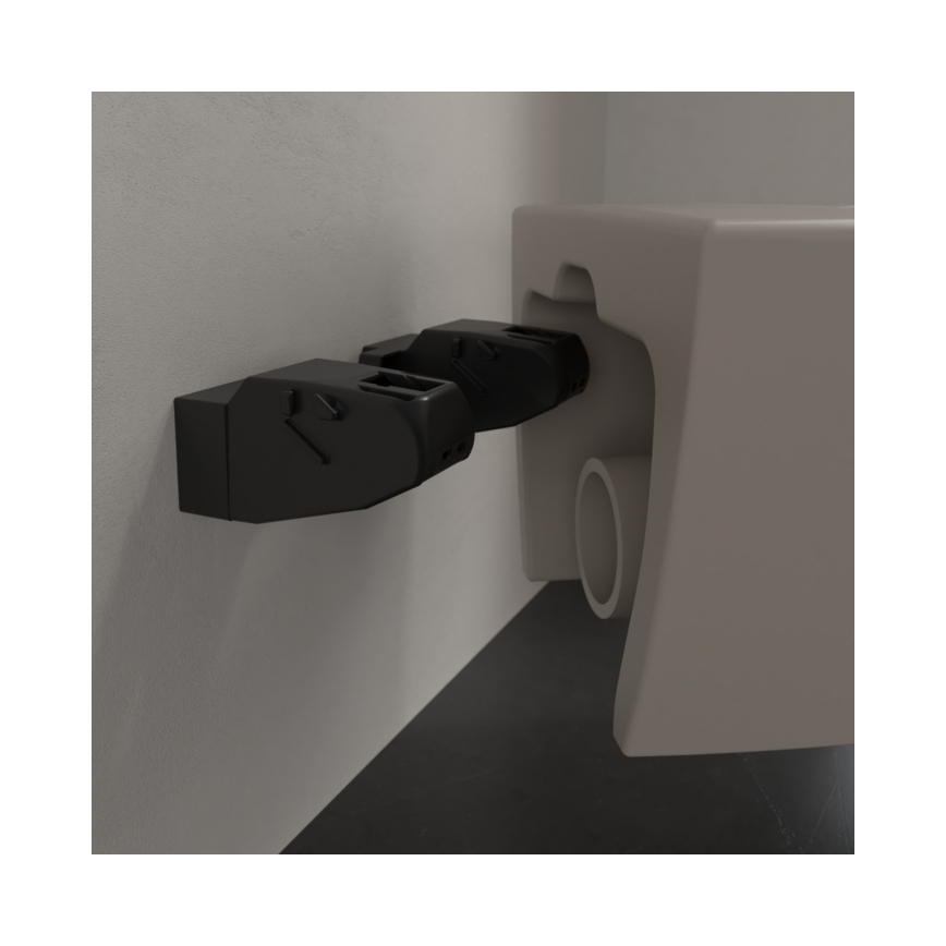 Villeroy & Boch 5614R0AM - Seinään asennettava WC-istuin SUBWAY 2.0 keramiikka/beige