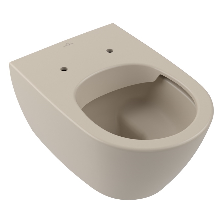 Villeroy & Boch 5614R0AM - Seinään asennettava WC-istuin SUBWAY 2.0 keramiikka/beige
