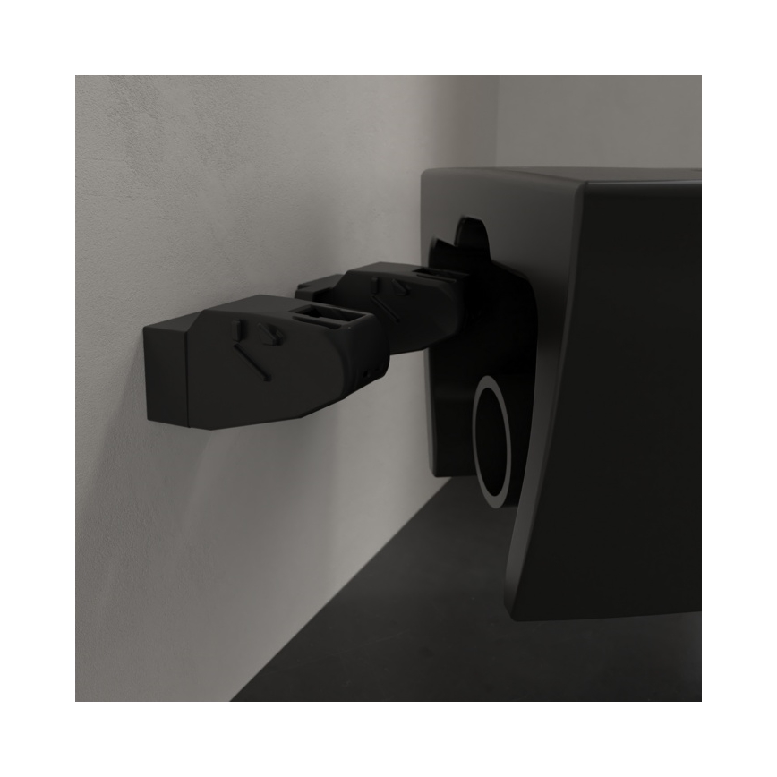 Villeroy & Boch 5614R0R7 - Seinään asennettava WC SUBWAY keramiikka/musta