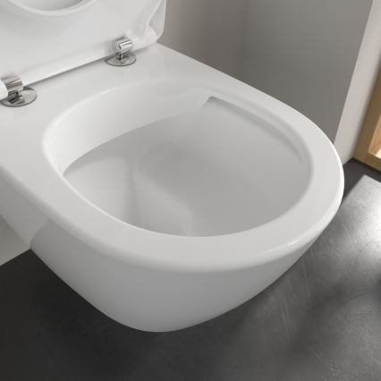 Villeroy & Boch 5614R201 - Seinään asennettava WC-istuin SoftClose-istuinkannella SUBWAY 2.0 keraaminen/valkoinen