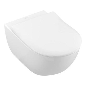 Villeroy & Boch 5614R2R1 - Seinään asennettava WC SUBWAY 2.0 SoftClose-istuinkannella keramiikka/valkoinen