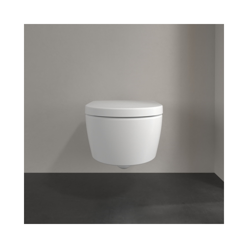 Villeroy & Boch 5656HRRW - Seinään ripustettava WC-istuin SoftClose-istuinkannella AVENTO keramiikka/valkoinen