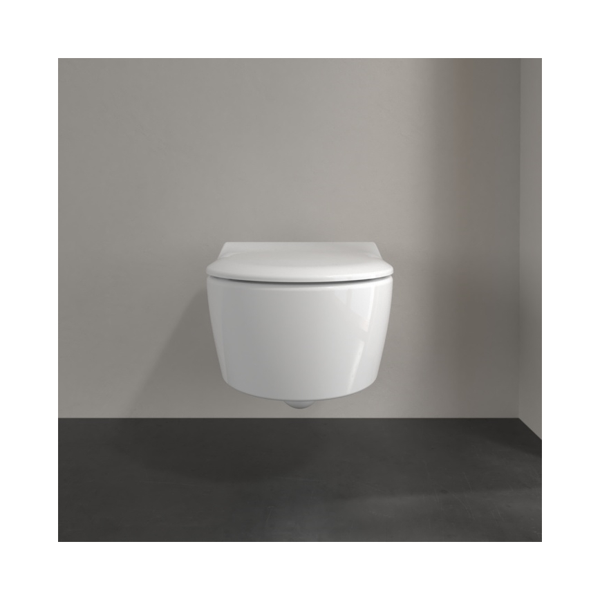 Villeroy & Boch 5656RS01 - Seinään asennettava WC AVENTO, SoftClose-istuinkansi, keramiikka/valkoinen