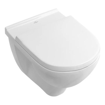 Villeroy & Boch 5660H101 - O.NOVO seinään asennettava WC-istuin kannella keraaminen/valkoinen