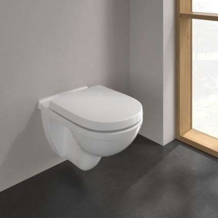 Villeroy & Boch 5660H101 - O.NOVO seinään asennettava WC-istuin kannella keraaminen/valkoinen