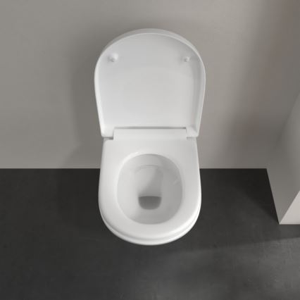 Villeroy & Boch 5660H101 - O.NOVO seinään asennettava WC-istuin kannella keraaminen/valkoinen