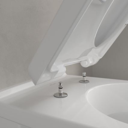 Villeroy & Boch 5660H101 - O.NOVO seinään asennettava WC-istuin kannella keraaminen/valkoinen