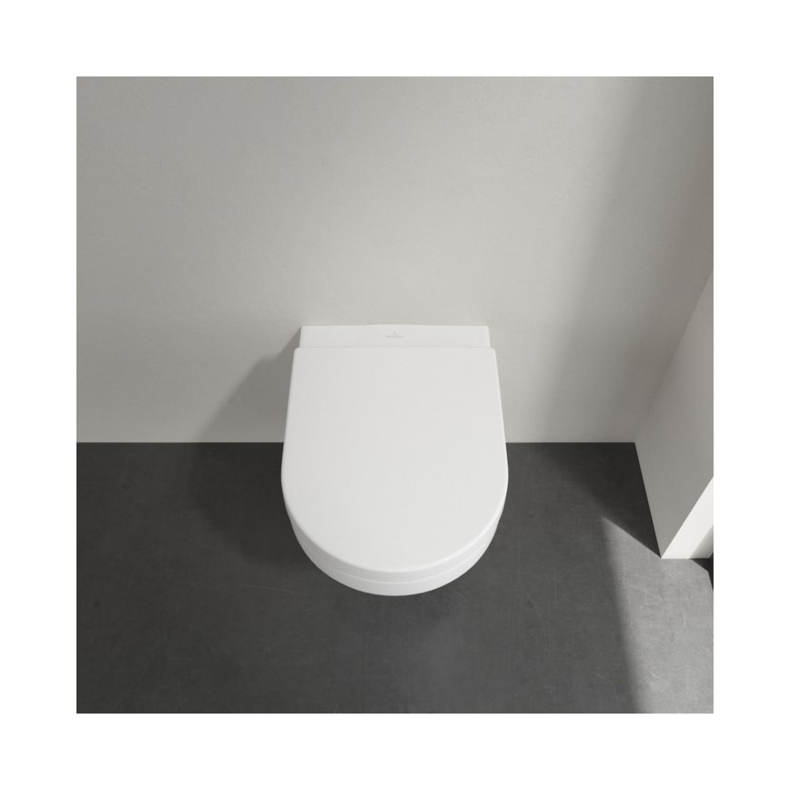 Villeroy & Boch 5684R0R1 - Seinään asennettava WC-istuin ARCHITECTURA keramiikka/valkoinen