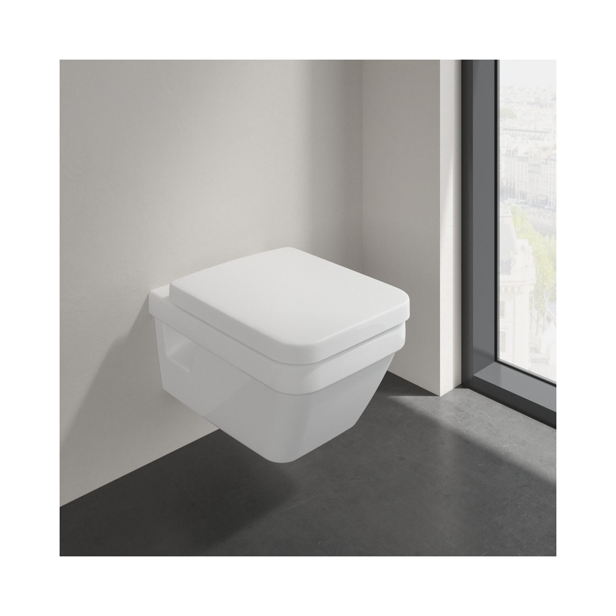 Villeroy & Boch 5685HR01 - Seinään ripustettava WC-istuin SoftClose-kannella ARCHITECTURA keraaminen/valkoinen