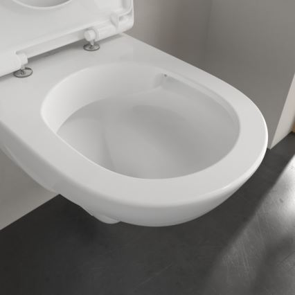 Villeroy & Boch 5688HR01 - Seinään asennettava WC-istuin SoftClose-istuinkannella, O.NOVO-keramiikka/valkoinen