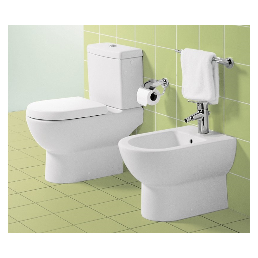 Villeroy & Boch 9M55S101 - WC-istuinkansi SoftClose SUBWAY valkoinen