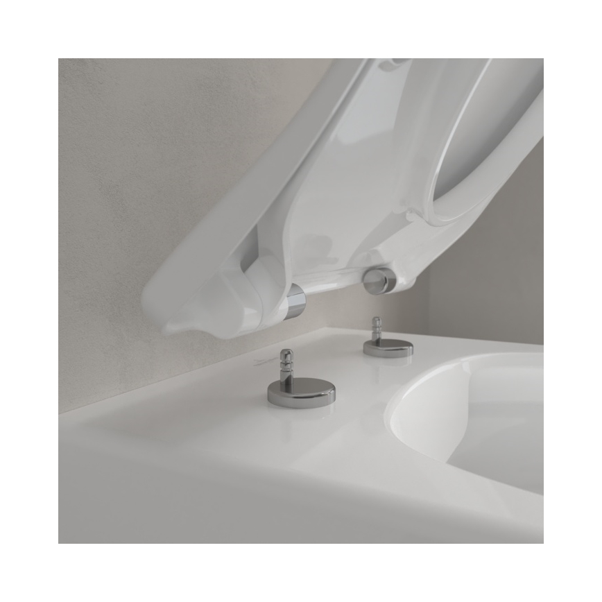 Villeroy & Boch 9M87S101 - WC-istuin SoftClose AVENTO valkoinen
