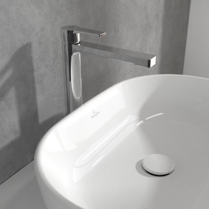 Villeroy & Boch TVW10300500061 - Pesuallosekoitin + pohjaventtiili ARCHITECTURA 32,9 cm kiiltävä kromi