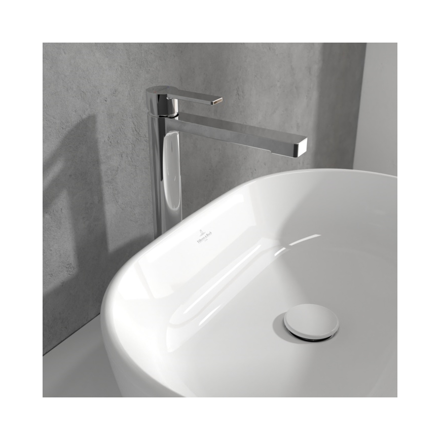 Villeroy & Boch TVW10300500061 - Pesuallosekoitin + pohjaventtiili ARCHITECTURA 32,9 cm kiiltävä kromi