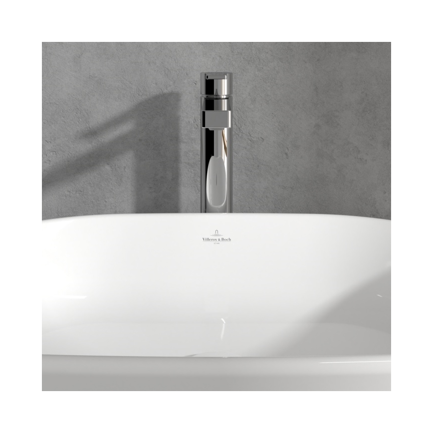 Villeroy & Boch TVW10300500061 - Pesuallosekoitin + pohjaventtiili ARCHITECTURA 32,9 cm kiiltävä kromi