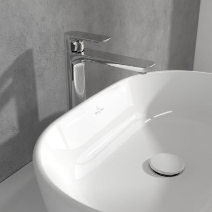 Villeroy & Boch TVW10410511061 - Pesuallashana + pohjaventtiili O.NOVO 29,5 cm kiiltävä kromi