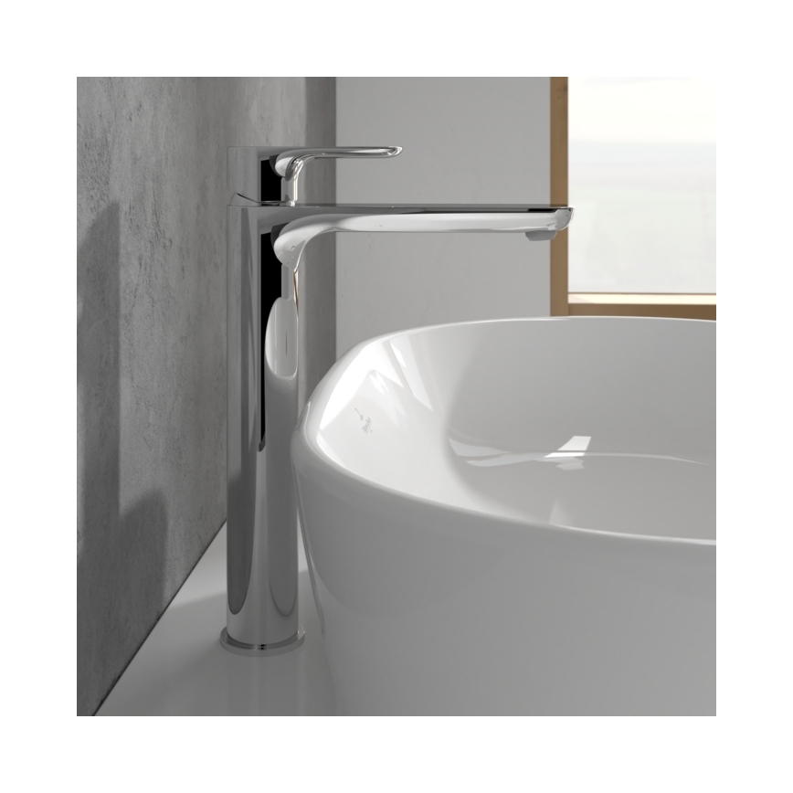 Villeroy & Boch TVW10410511061 - Pesuallashana + pohjaventtiili O.NOVO 29,5 cm kiiltävä kromi
