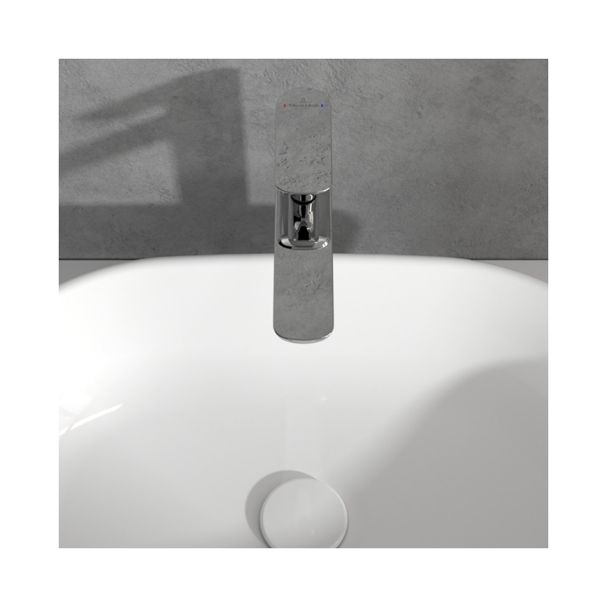 Villeroy & Boch TVW10410511061 - Pesuallashana + pohjaventtiili O.NOVO 29,5 cm kiiltävä kromi