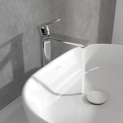 Villeroy & Boch TVW10410511061 - Pesuallashana + pohjaventtiili O.NOVO 29,5 cm kiiltävä kromi