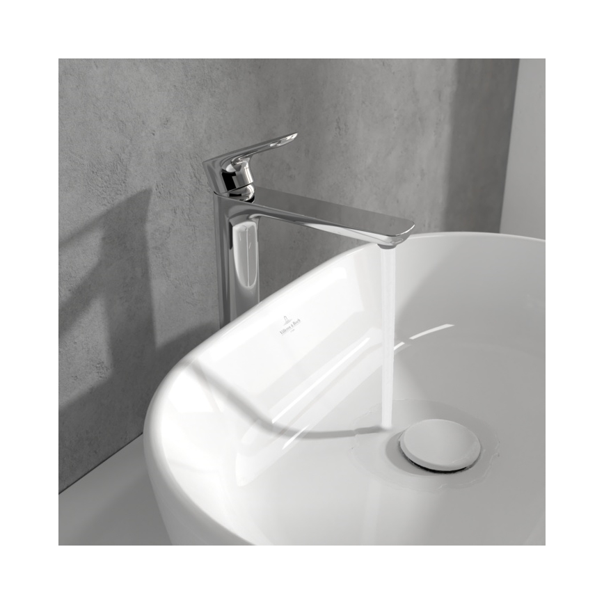 Villeroy & Boch TVW10410511061 - Pesuallashana + pohjaventtiili O.NOVO 29,5 cm kiiltävä kromi