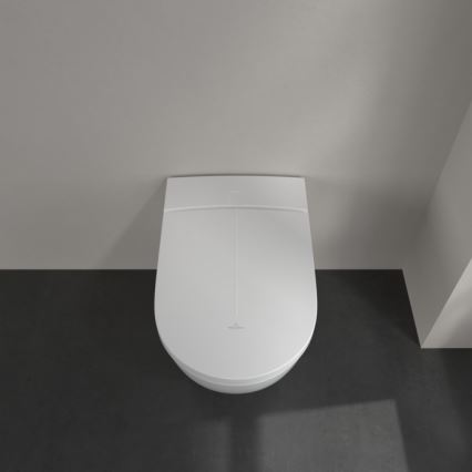 Villeroy & Boch V0E100R1 - Seinään asennettava bidee pehmeästi sulkeutuvalla SoftClose-kannella, VICLEAN-toiminnolla, keramiikka/valkoinen + kaukosäädin