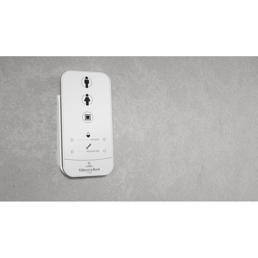 Villeroy & Boch V0E100R1 - Seinään asennettava bidee pehmeästi sulkeutuvalla SoftClose-kannella, VICLEAN-toiminnolla, keramiikka/valkoinen + kaukosäädin