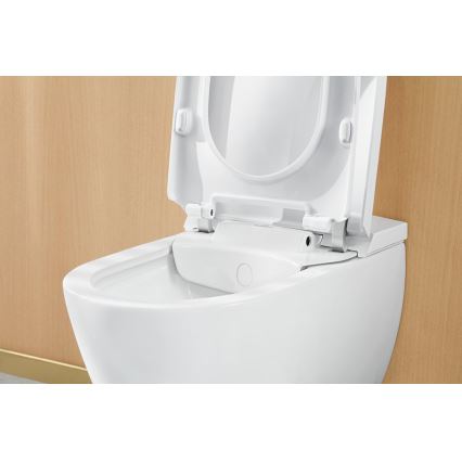 Villeroy & Boch V0E100R1 - Seinään asennettava bidee pehmeästi sulkeutuvalla SoftClose-kannella, VICLEAN-toiminnolla, keramiikka/valkoinen + kaukosäädin