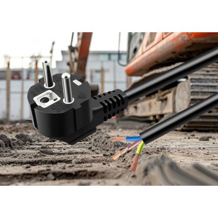 Virtajohto 3 m, 230 V, musta