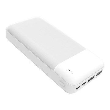 Virtapankki 20000 mAh 3,7V valkoinen