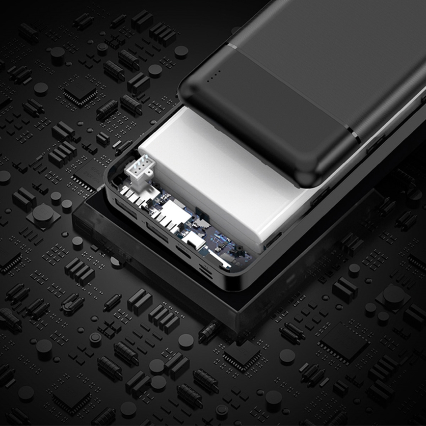 Virtapankki 30000 mAh 3,7V musta