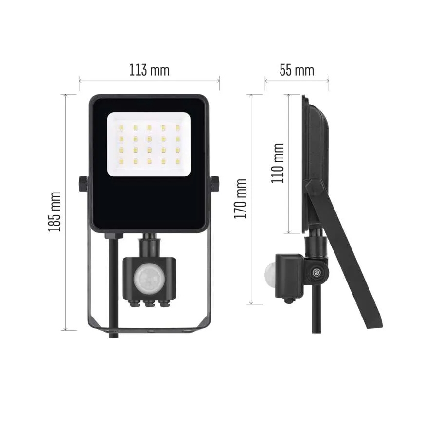 LED-valaisin liiketunnistimella VISIO LED/10W/230V 4000K IP65