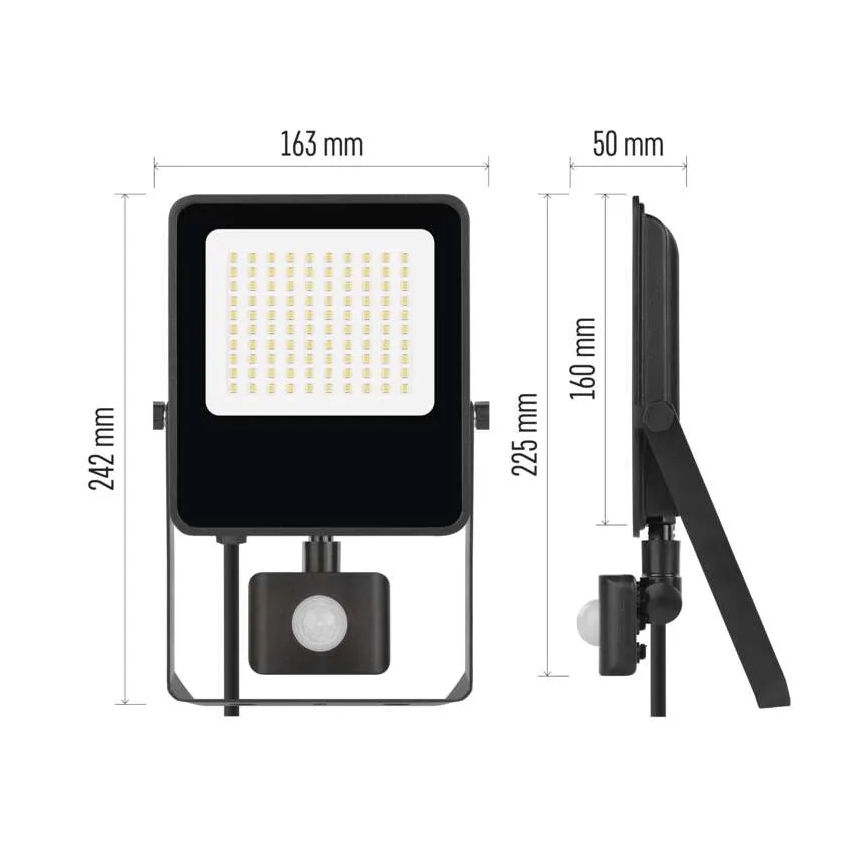 LED-valonheitin sensorilla VISIO LED/50W/230V 4000K IP65