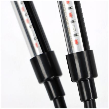 LED himmennettävä joustava pöytävalaisin kasvien kasvatukseen, klipsillä VITARO 4xLED/10W/230V musta