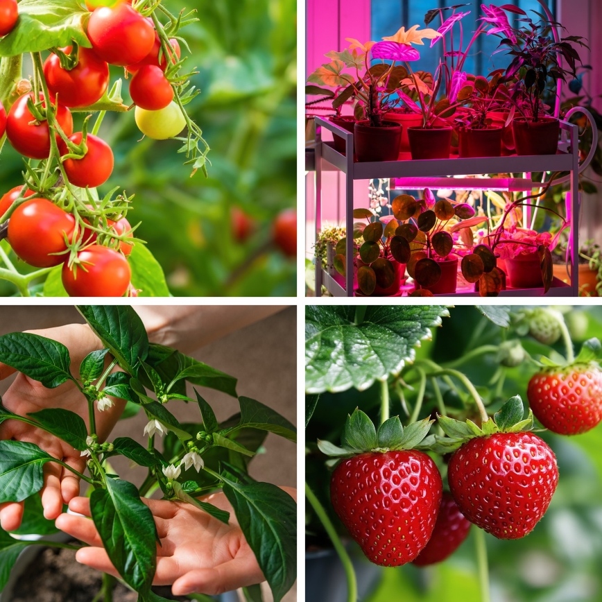 LED himmennettävä joustava pöytävalaisin kasvien kasvatukseen VITARO 3xLED/10W/230V musta