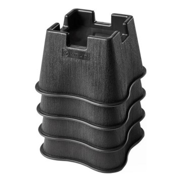 Vitility - 4 kpl sängynkorokkeita 7 cm, musta