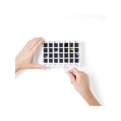 Vitility - Lääkkeiden viikkoannostelija valkoinen/musta