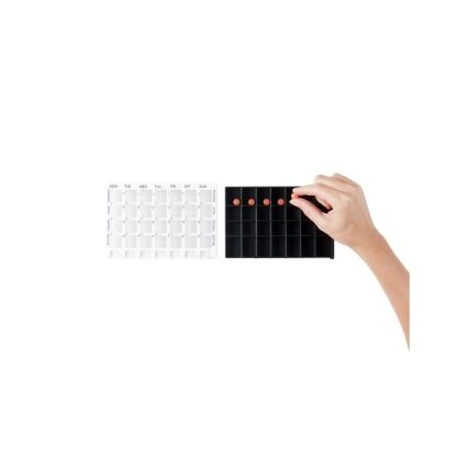 Vitility - Lääkkeiden viikkoannostelija valkoinen/musta