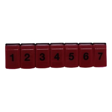 Vitility - Viikkolääkeannostelija, punainen