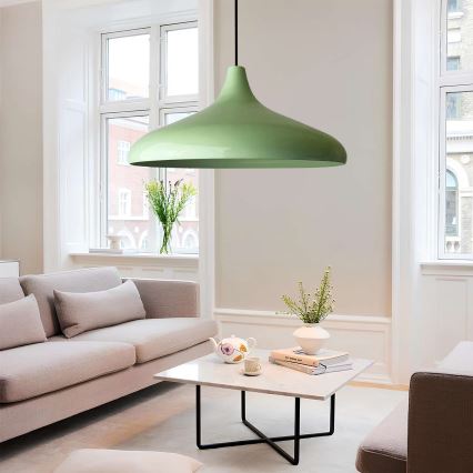 VULCANO-riippuvalaisin johdolla 1xE27/40W/230V, vihreä