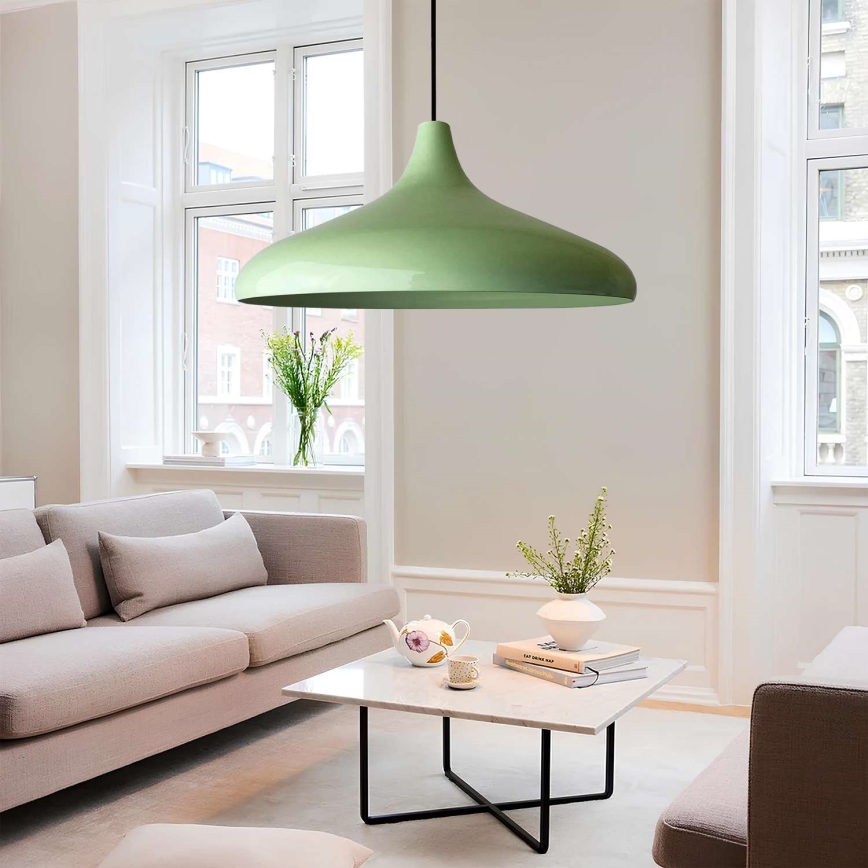 VULCANO-riippuvalaisin johdolla 1xE27/40W/230V, vihreä
