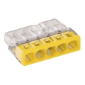 WAGO 2273-205 - Jakorasian liitin COMPACT 5x2,5 450V keltainen