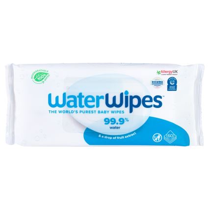 WaterWipes - SETTI 9x Muovittomat kosteuspyyhkeet 60 kpl (540 pcs)