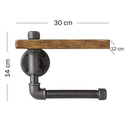 WC-paperiteline hyllyllä BORU 30x14 cm kuusi