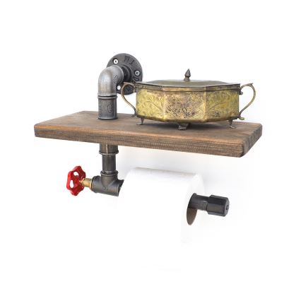 WC-paperiteline hyllyllä BORURAF 22x31 cm kuusi