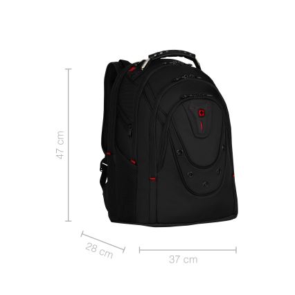 Wenger - 26 l kannettava reppu 17 kannettavalle, 10 tablettitaskulla Ibex Ballistic Deluxe