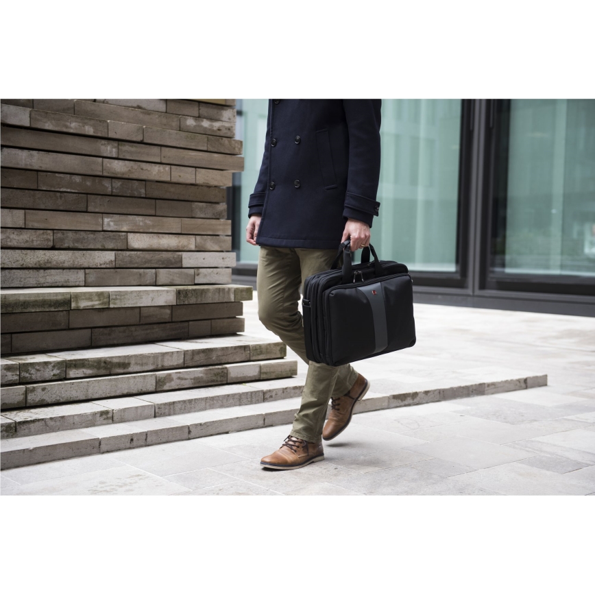 Wenger - Kannettavan tietokoneen laukku 15 l 16 Legacy Double musta