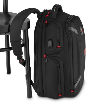 Wenger - Kannettavan tietokoneen reppu 29 l 17,3'' tablettitaskulla 12 Soitin One musta