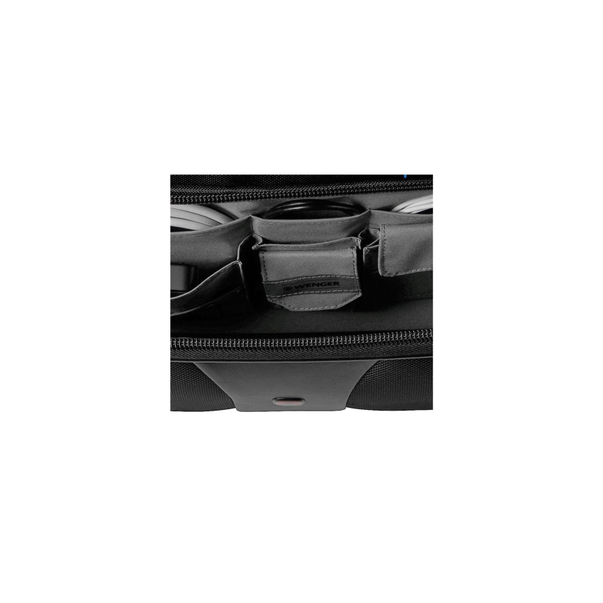 Wenger - Matkalaukku pyörillä 25 l 17 + 15,6 kannettavan tietokoneen laukku Patriot musta