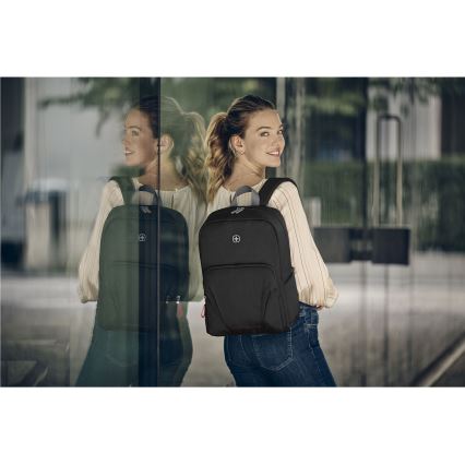 Wenger - Kannettavan tietokoneen reppu 20 l 15,6 ja 10 tablet-taskulla Motion musta
